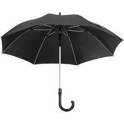 Regenschirm mit Fiberglassgestänge, schwarz