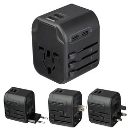 Reiseadapter Maracena,schwarz