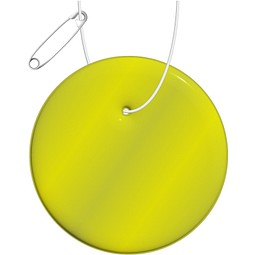 RFX™ H-09 Runder reflektierender PVC-Anhänger, neongelb