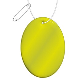 RFX™ H-12 ovaler reflektierender TPU-Anhänger, neongelb