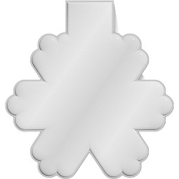 RFX™ M-10 Reflektierender TPU-Magnet Schneeflocke, weiss