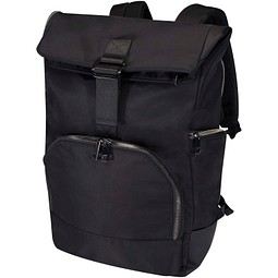Rhine 15 Rolltop-Rucksack aus recyceltem GRS-Material 18 L, schwarz