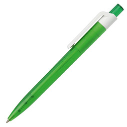 RITTER PEN Druckkugelschreiber Insider, blaue Mine, transparent, grün/weiß