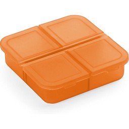 ROBERTS. Tablettenbox mit 4 Fächern, Orange