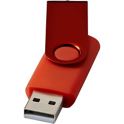 Rotate Metallic USB-Stick, dunkelrot, 2GB