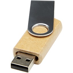 Rotate USB-Stick 2.0 aus recyceltem Papier, Kraftpapier, 64GB