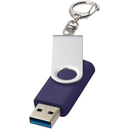 Rotate USB-Stick 3.0 mit Schlüsselanhänger, blau, 128GB