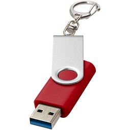 Rotate USB-Stick 3.0 mit Schlüsselanhänger, mittelrot, 16GB