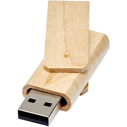 Rotate USB Stick aus Holz, hellbraun, 2GB