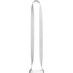 ROTHERHAM. SET Lanyard SUBLIMATION Long II (20 mm) Duo aus recyceltem Polyester (100% rPET) mit Silikon-Becherhaltern, 301 - Weiß