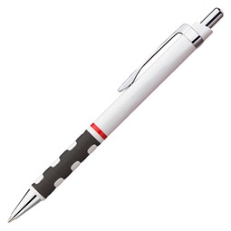 rotring Druckkugelschreiber Tikky, blaue Mine, weiß