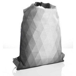 HALFAR Rucksack Diamond mit Wickelverschluss, hellgrau