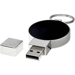 Runder Light Up USB Stick, blau, 4GB