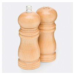 Salzstreuer & Pfeffermühle im Set DUO SPICE,braun