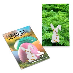 Samen-Karte-Mini Ostern, Petersilie, 2-seit. Druck