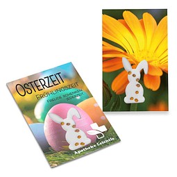 Samen-Karte-Mini Ostern, Ringelblume, 2-seit. Druck