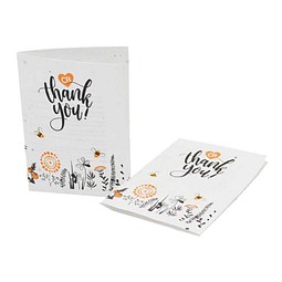 Samenpapier DIN A6, Klappkarte, Thymian, 2-seit. Druck