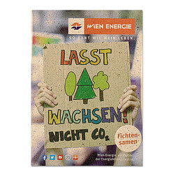Samentütchen Mini - Graspapier - Fichte, braun