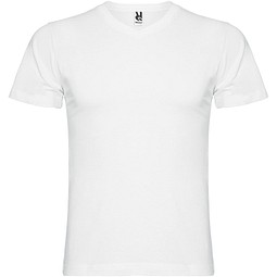 Samoyedo T-Shirt mit V-Ausschnitt für Herren, weiss, L