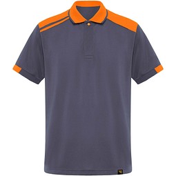 Samurai Kurzärmeliges Poloshirt mit antibakterieller Wirkung, 160 g/m2, unisex, blei, 2XL