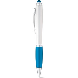 SANS. Kugelschreiber mit Drehmechanik und Metallclip, Hellblau
