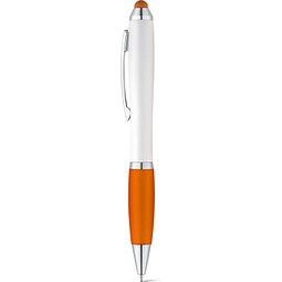 SANS. Kugelschreiber mit Drehmechanik und Metallclip, Orange