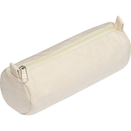 Schlampermäppchen aus Baumwolle, beige