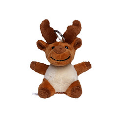 Schlüsselanhänger Elch, braun