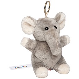 Schlüsselanhänger Elefant, grau