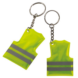 Schlüsselanhänger Polizeikelle (weiss, Kunststoff, 7g) als Werbemittel  Auf