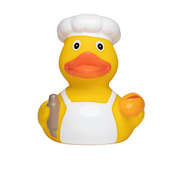 Schnabels® Bade-Ente Bäcker, bunt