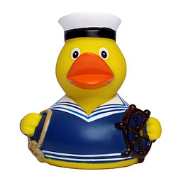 Schnabels® Bade-Ente Seemann, blau