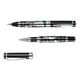 Schreibset INTERCONTINENTAL,schwarz, silber