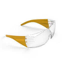 Schutzbrille Safety, transparent/gelb