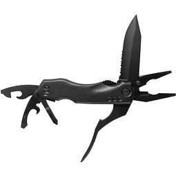 Schwarzwolf outdoor® BAKOY Multitool mit 10 Werkzeugen, schwarz
