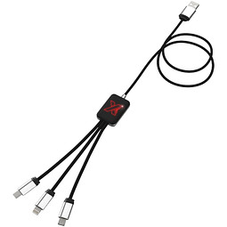 SCX.design C17 Easy to Use Ladekabel mit Leuchtlogo, rot
