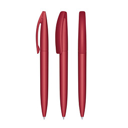 senator® Drehkugelschreiber Bridge Soft Touch, blaue Mine, rot 201