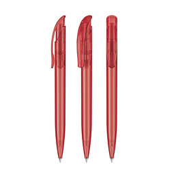 senator® Druckkugelschreiber Challenger Clear, blaue Mine, rot 186