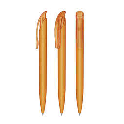 senator® Druckkugelschreiber Challenger Soft Touch, blaue Mine, orange 151