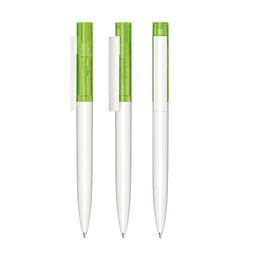 senator® Drehkugelschreiber Headliner Clear, blaue Mine, weiß,grün 376