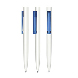 senator® Drehkugelschreiber Headliner Polished, blaue Mine, weiß,blau 2935