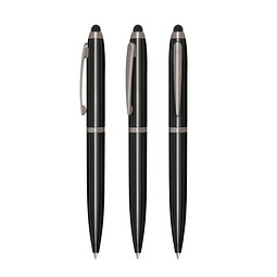 senator® Drehkugelschreiber Nautic Black, blaue Mine, schwarz