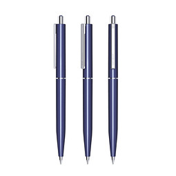 senator® Druckkugelschreiber Point Polished, blaue Mine, blau 2757