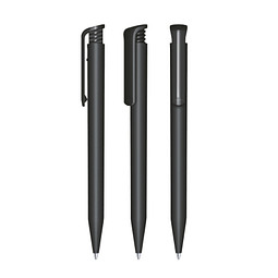 senator® Druckkugelschreiber Super Hit Matt, blaue Mine, schwarz