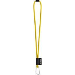 SET Lanyard TUBE Long mit Karabiner und Sicherheitsverschluss, Gelb