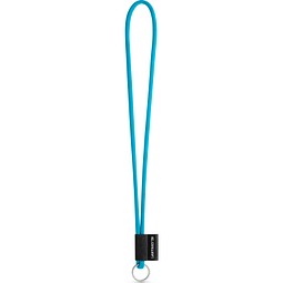 SET Lanyard TUBE Long (Ø 7 mm) mit Ring Ø 32 mm, 304 - Hellblau