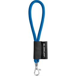 SET Lanyard TUBE Short (Ø 7 mm) mit 9 mm Schnapperkarabiner, 303 - Blau