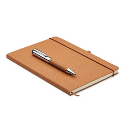 Set mit Notizbuch ELEGANOTE, Beige