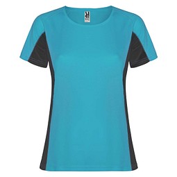 Shanghai Sport T-Shirt für Damen, türkis / Dark Lead, 2XL