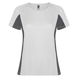 Shanghai Sport T-Shirt für Damen, weiß / Dark Lead, S